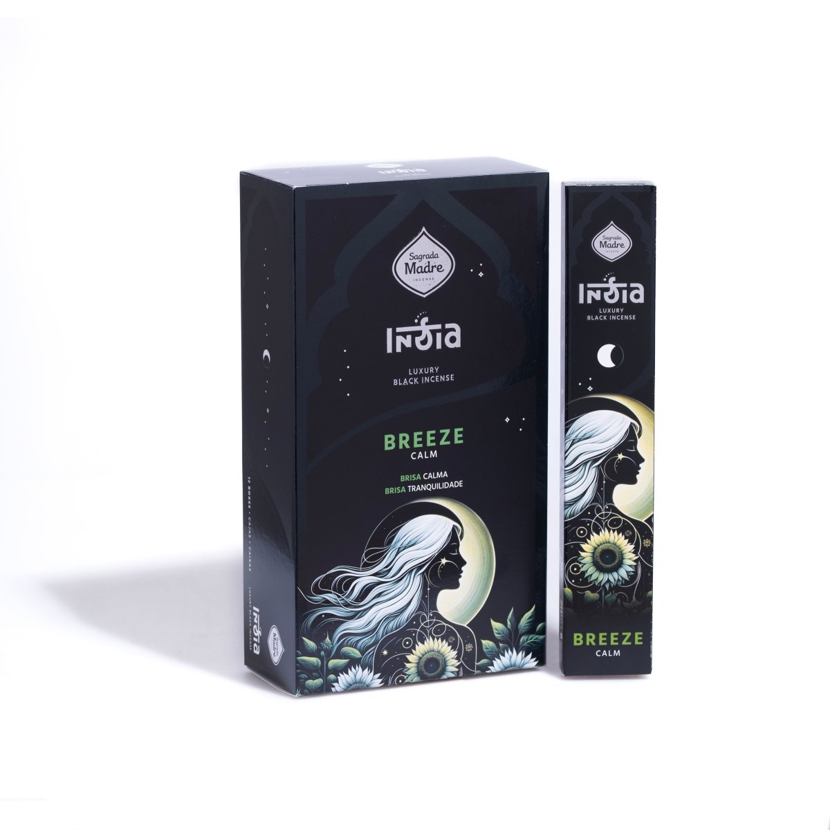 Box Sahumerio Varilla India Black Brisa 12 Unidades - Sagrada Madre Chile