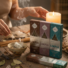Ritual Energía Limpia | Pack Sahumerios (Armonizar · Sanar · Revitalizar · Renacer)