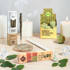 Ritual Limpieza Energética | Sahumerio + Bombita + Cono - Sagrada Madre Chile