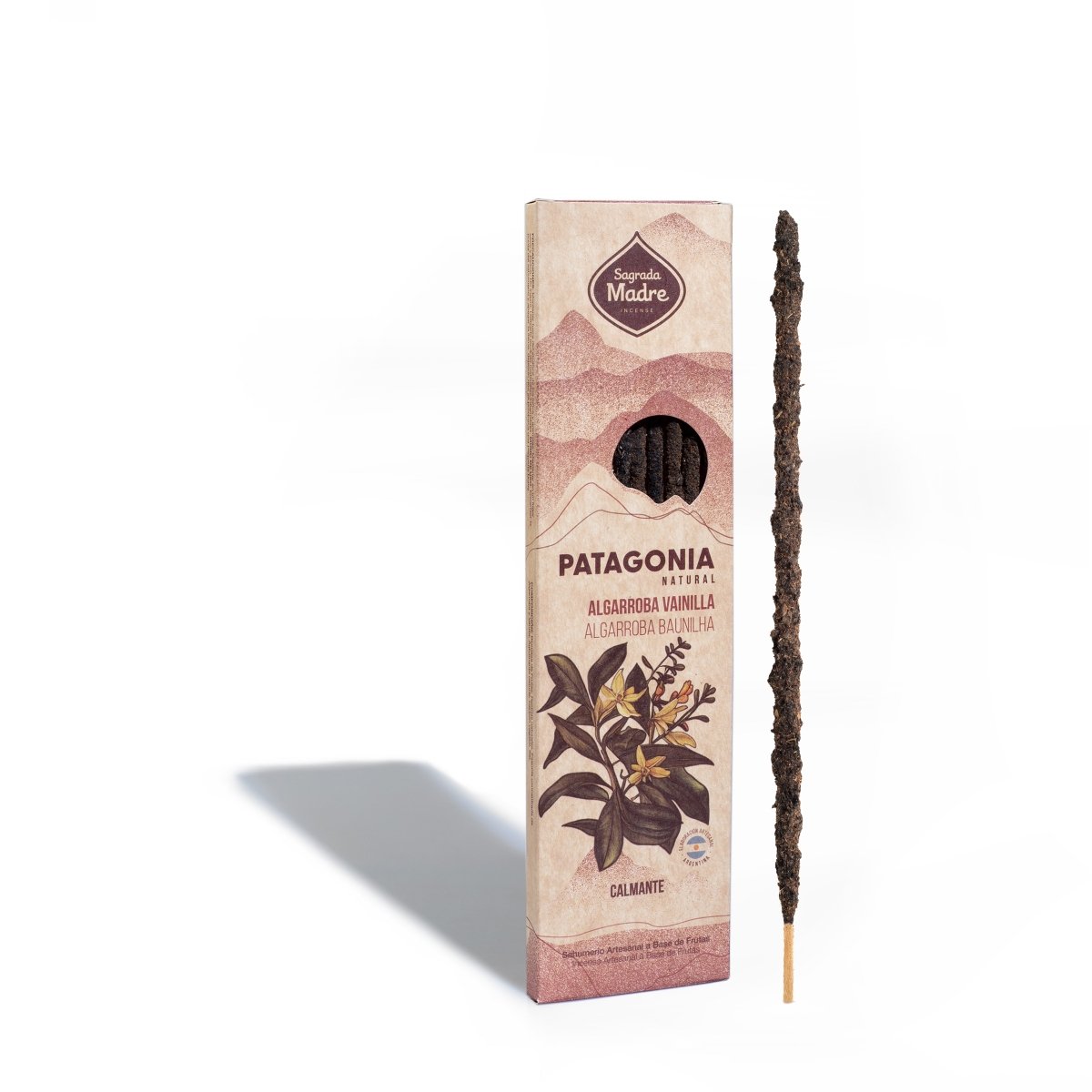 Sahumerio Patagonia Algarroba con Vainilla - Sagrada Madre Chile