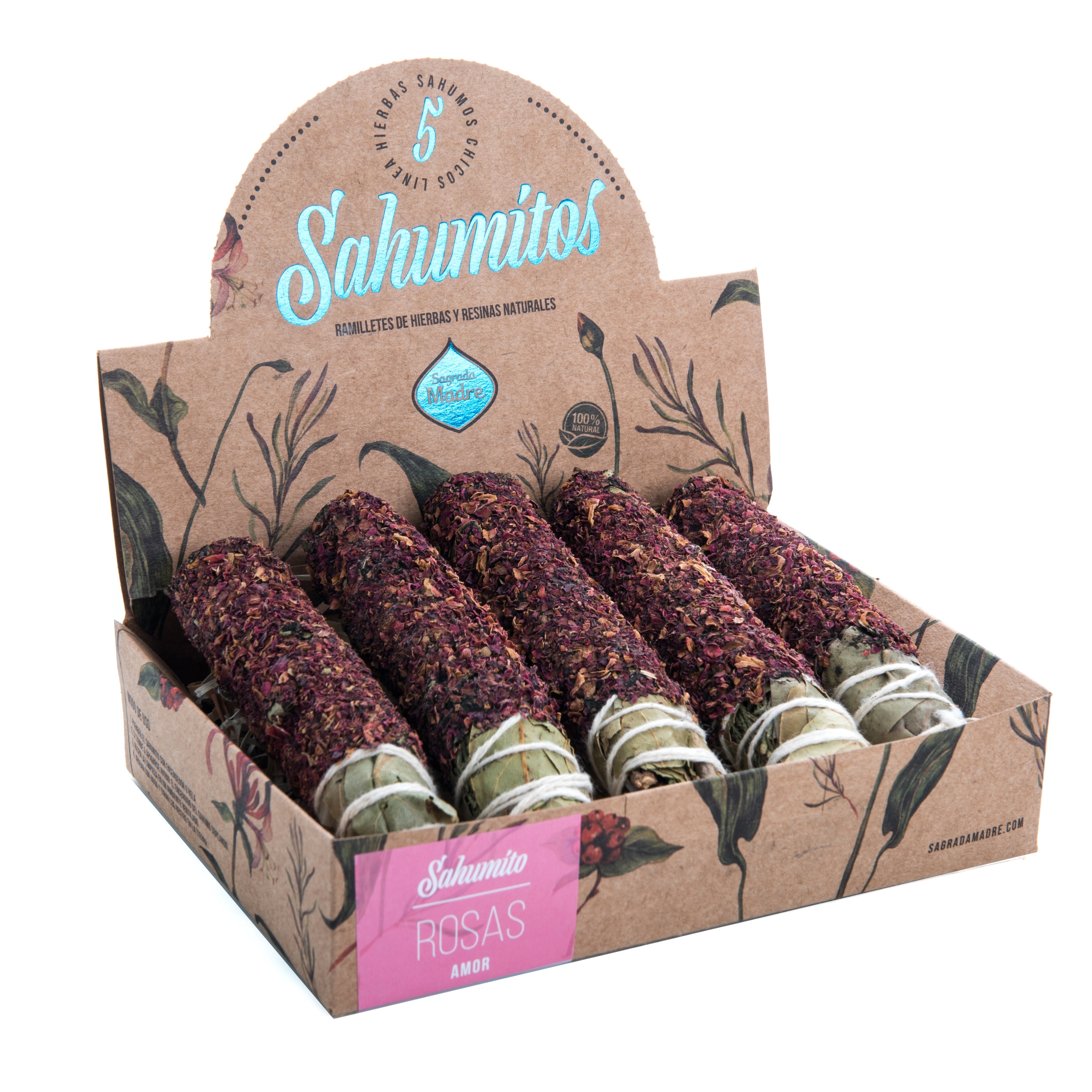 Sahumitos Rosas x5 - Sagrada Madre Chile