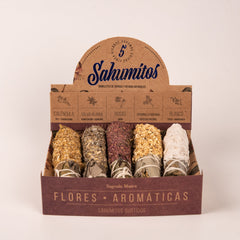 Sahumitos Surtidos Flores Aromáticas x5 - Sagrada Madre Chile