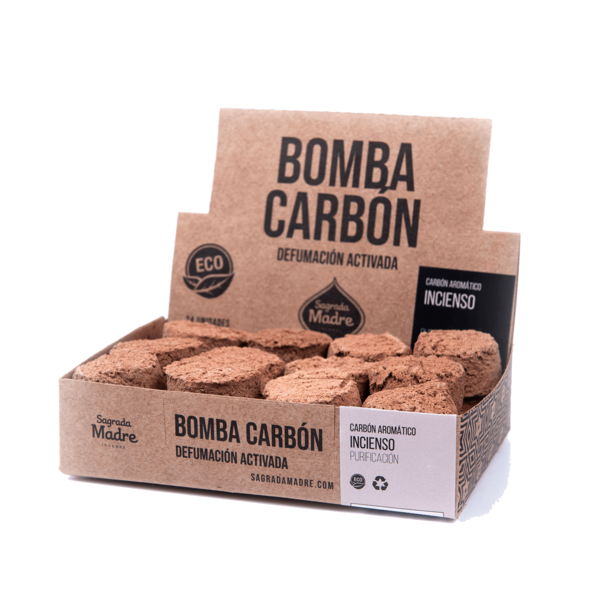 Bomba Carbón Sahumerio Incienso - Sagrada Madre Chile