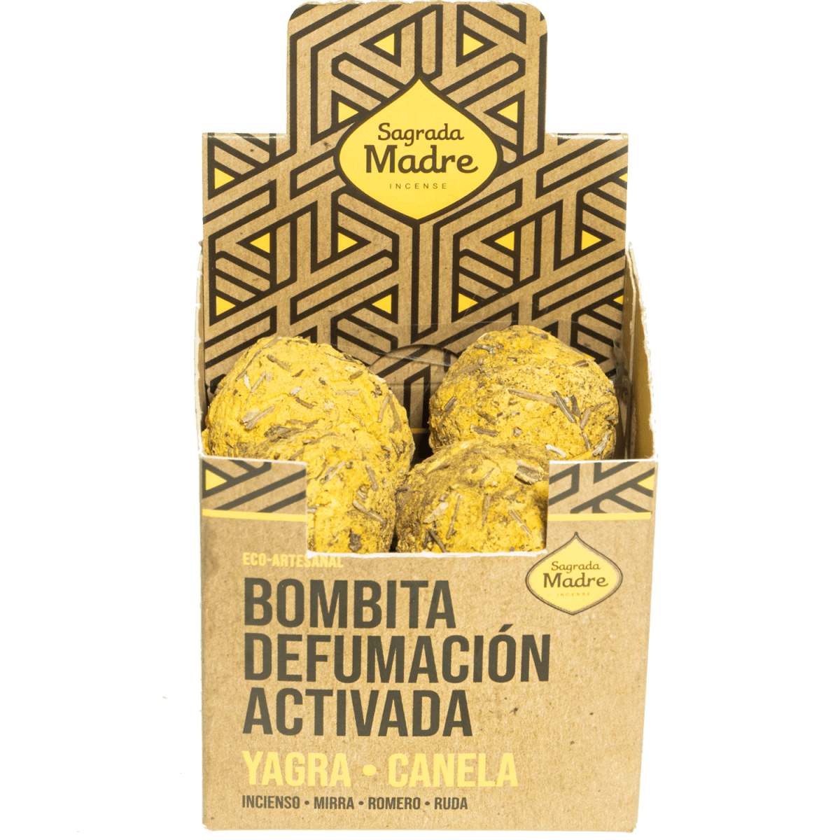 Bombitas Defumación Activada Yagra & Canela - Sagrada Madre Chile