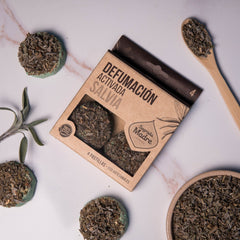 Pastillas Sahumerio Salvia Blanca - Sagrada Madre Chile