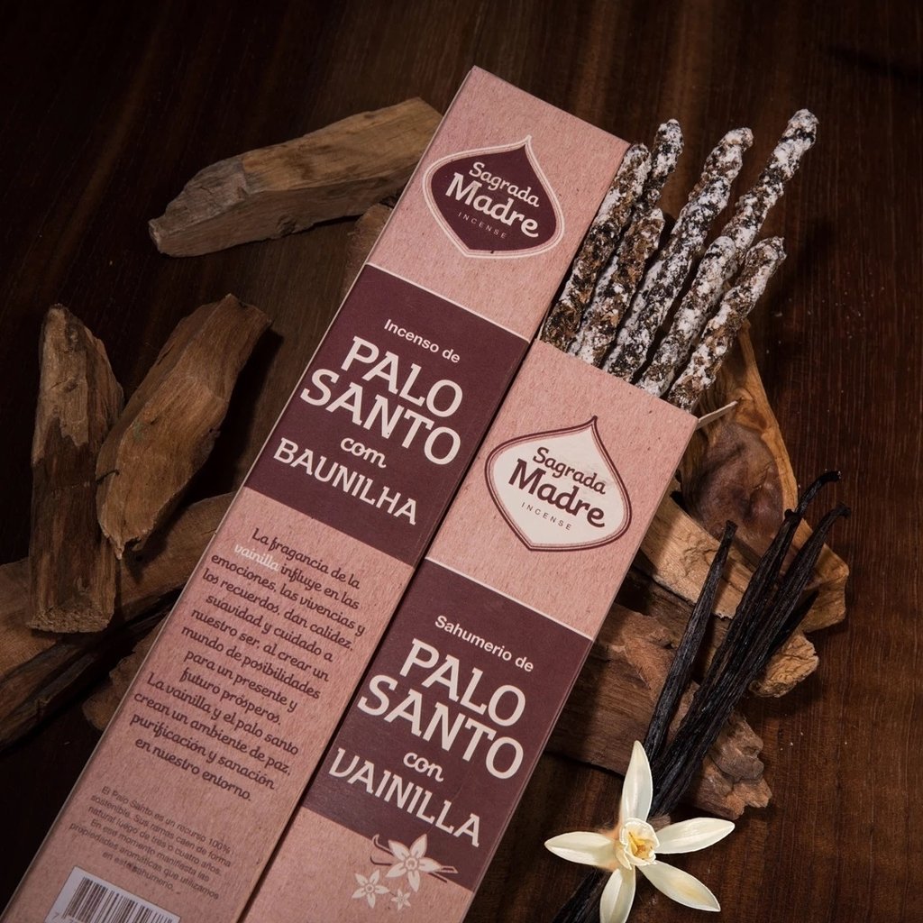 Sahumerio Palo Santo con Vainilla - Sagrada Madre Chile