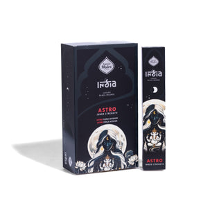 Box Sahumerio Varilla India Black Astro 12 Unidades - Sagrada Madre Chile