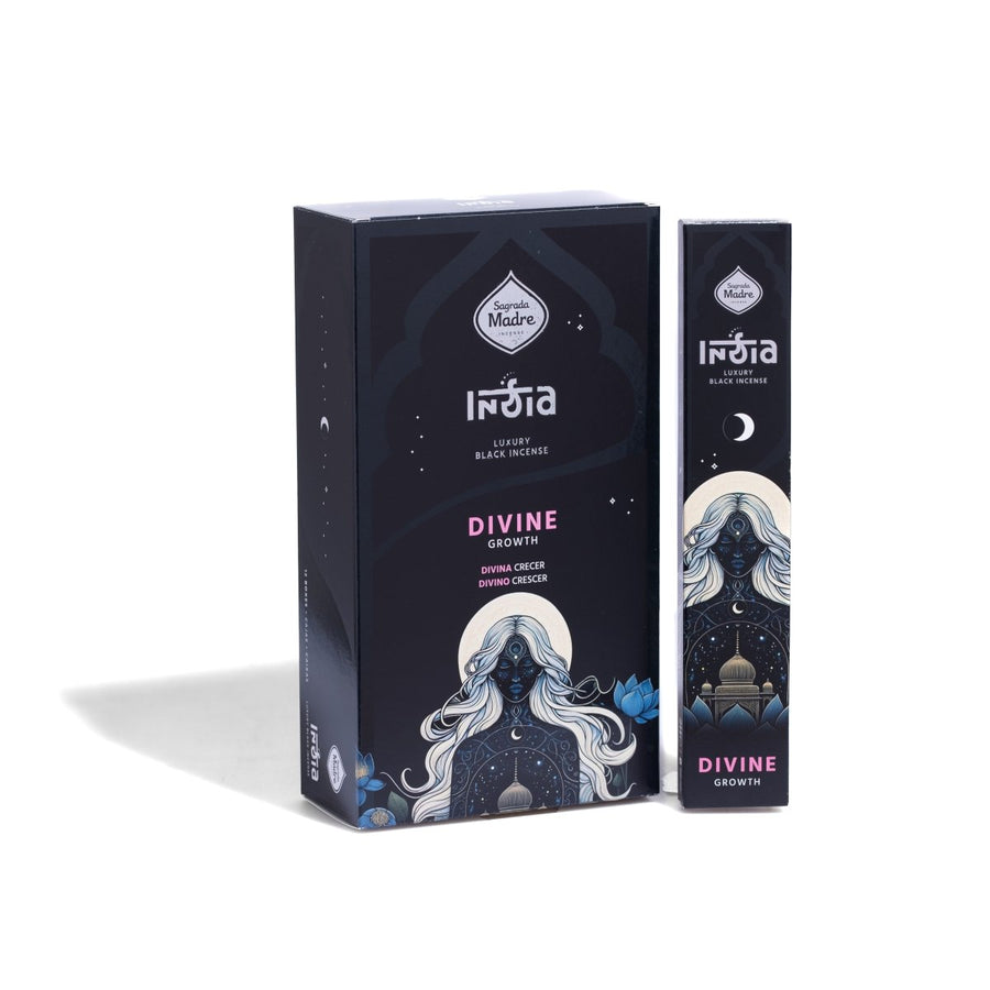 Box Sahumerio Varilla India Black Divina 12 Unidades - Sagrada Madre Chile
