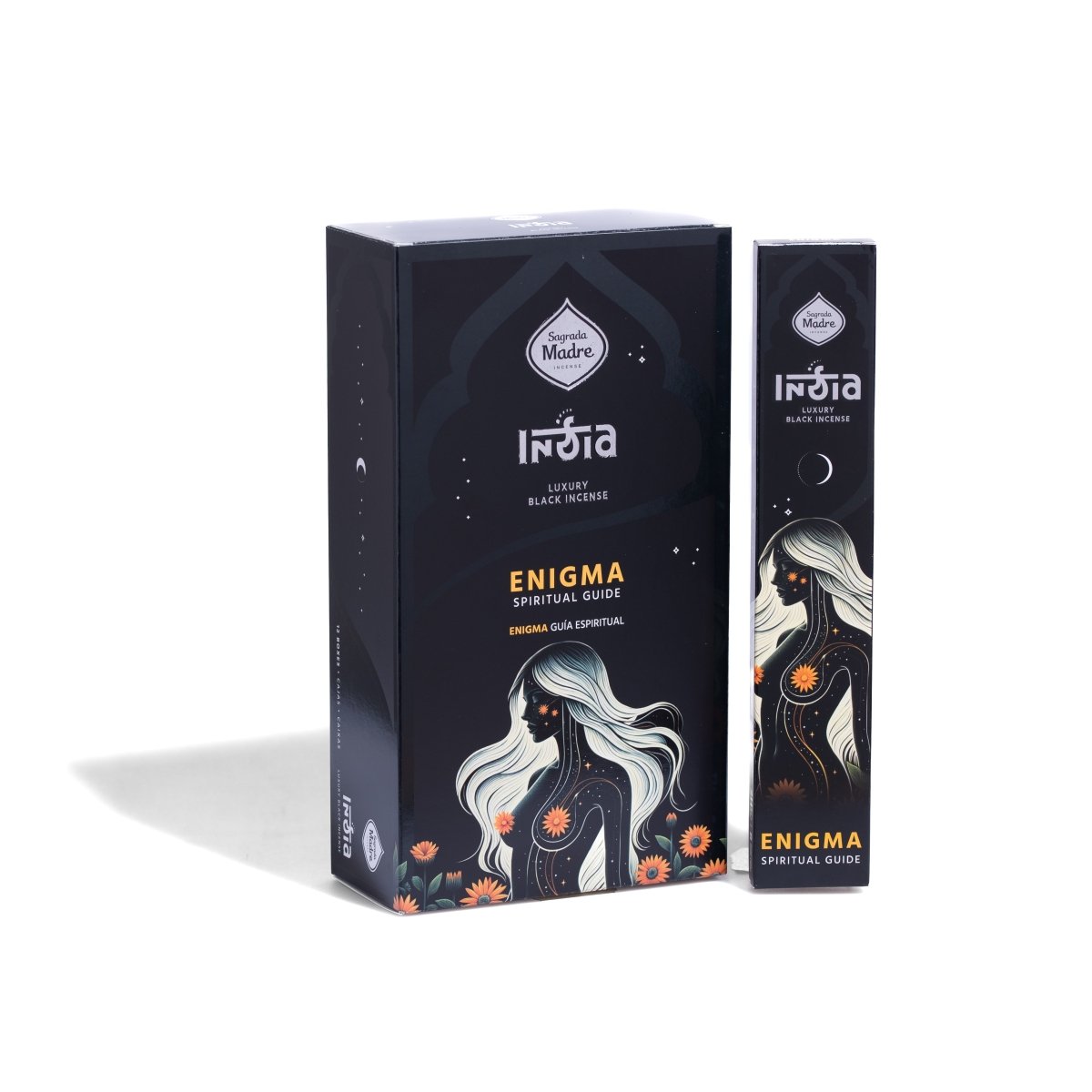 Box Sahumerio Varilla India Black Enigma - Sagrada Madre Chile