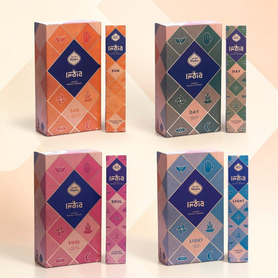 Pack India Massala MIX Espiritual – 4 Aromas (576 Varillas) - Sagrada Madre Chile