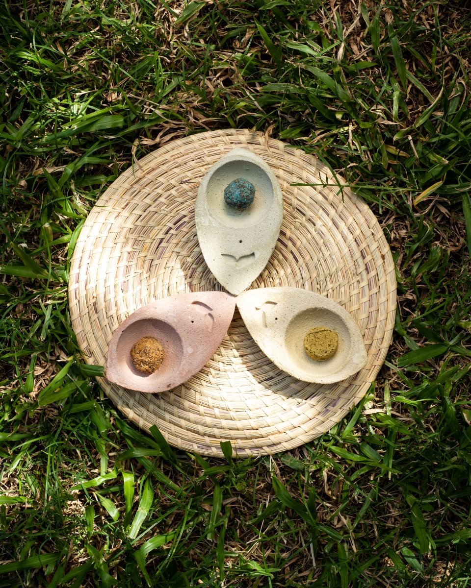 Sahumador Hoja Cemento colores - Sagrada Madre Chile