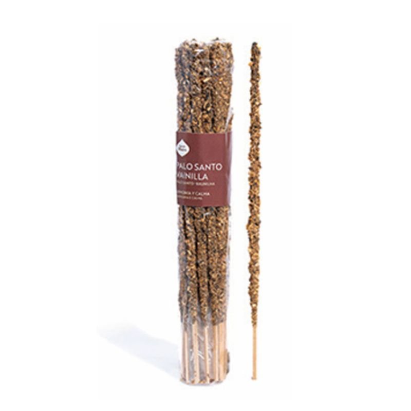 Sahumerio Artesano Palo Santo Vainilla 20 Unidades - Sagrada Madre Chile