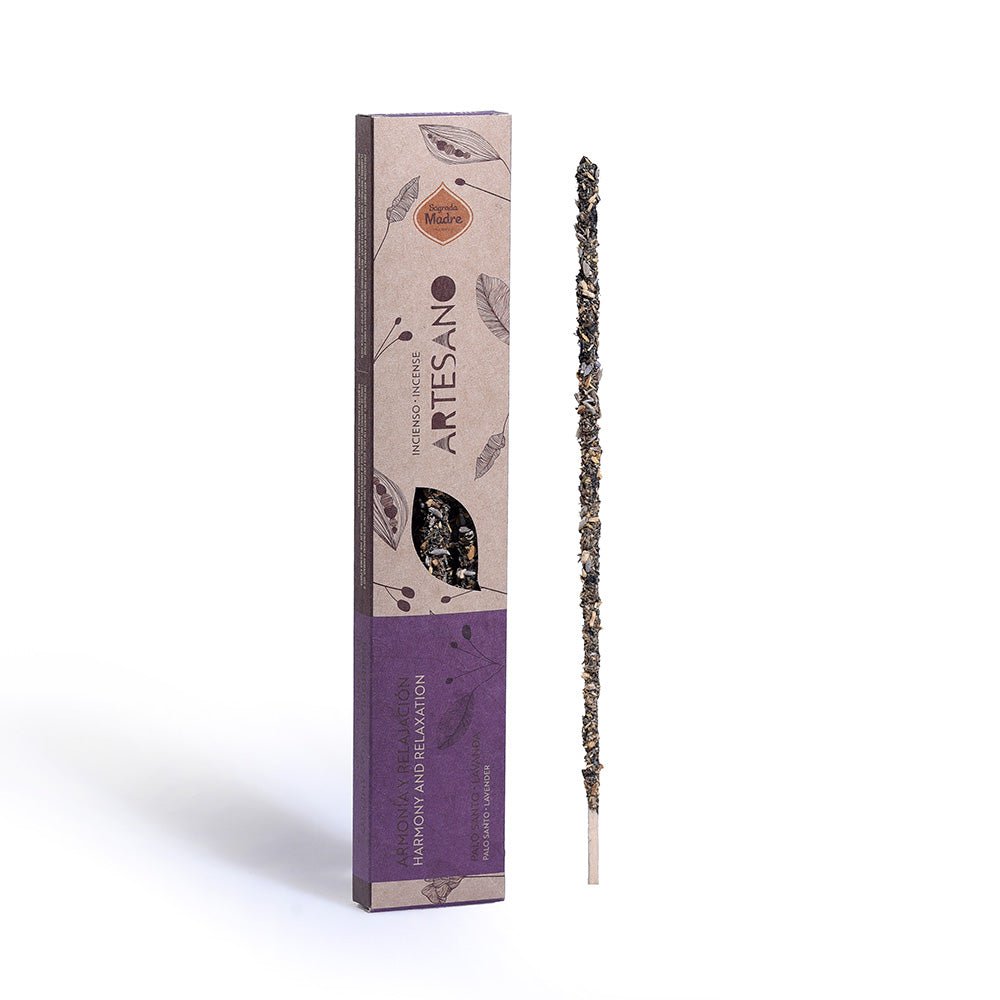 Sahumerio Artesano x5 Palo Santo y Lavanda - Sagrada Madre Chile
