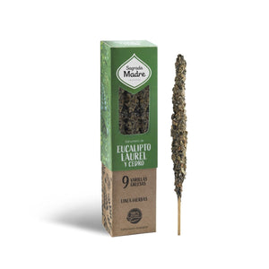 Sahumerio Herbal Eucalipto Laurel & Cedro - Sagrada Madre Chile