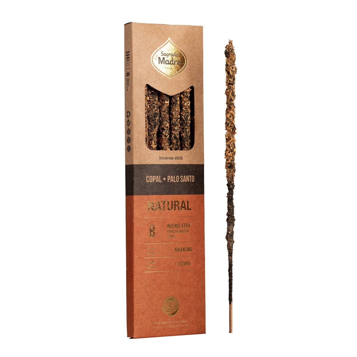 Sahumerio Natural Doble Copal y Palo Santo - Sagrada Madre Chile