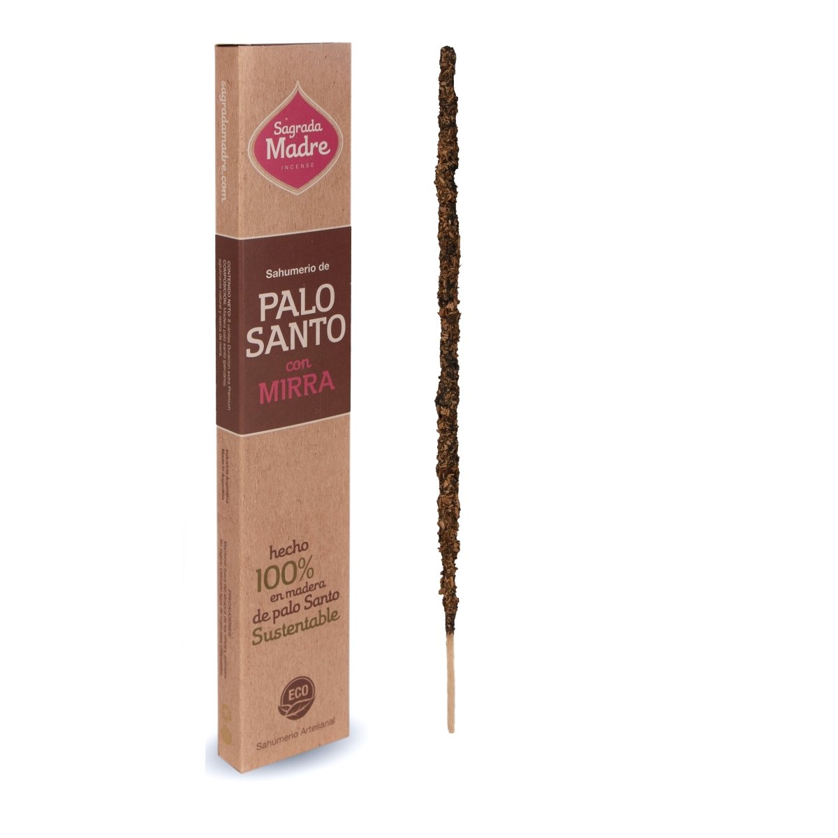 Sahumerio Palo Santo con Mirra - Sagrada Madre Chile