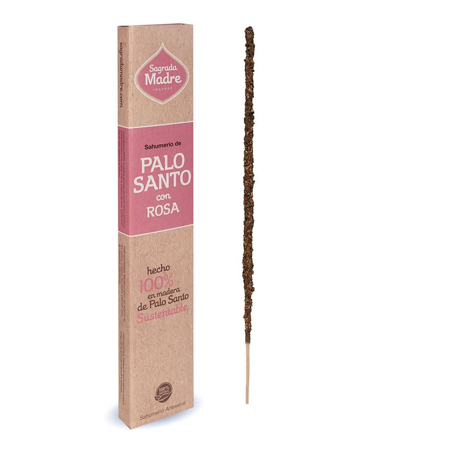 Sahumerio Palo Santo Variedades + Porta Sahumerio Wood - Sagrada Madre Chile