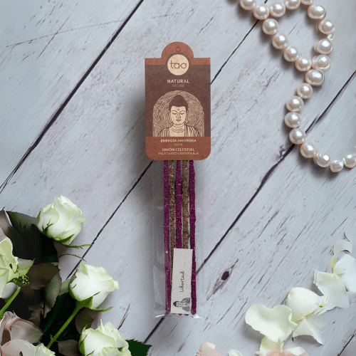 Sahumerio TAO Combinado Rosa y Palo Santo Ratnamala - Sagrada Madre Chile