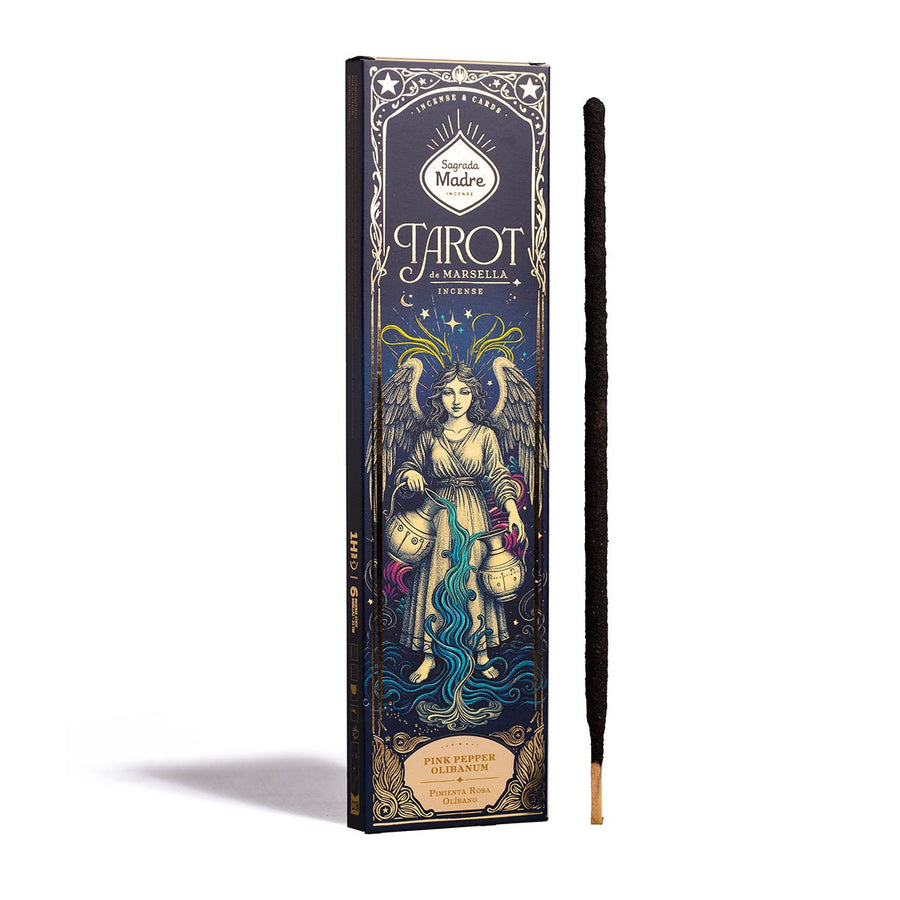 Sahumerio Tarot De Marsella Pimienta Rosa - Olibano - Sagrada Madre Chile