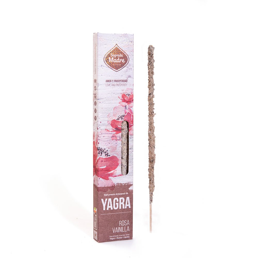 Sahumerio Yagra Vainilla Rosa - Sagrada Madre Chile