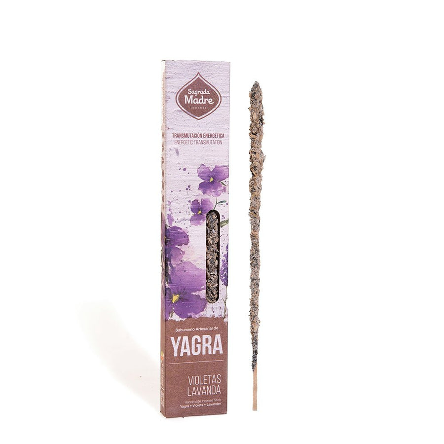 Sahumerio Yagra Violetas y Lavandas - Sagrada Madre Chile