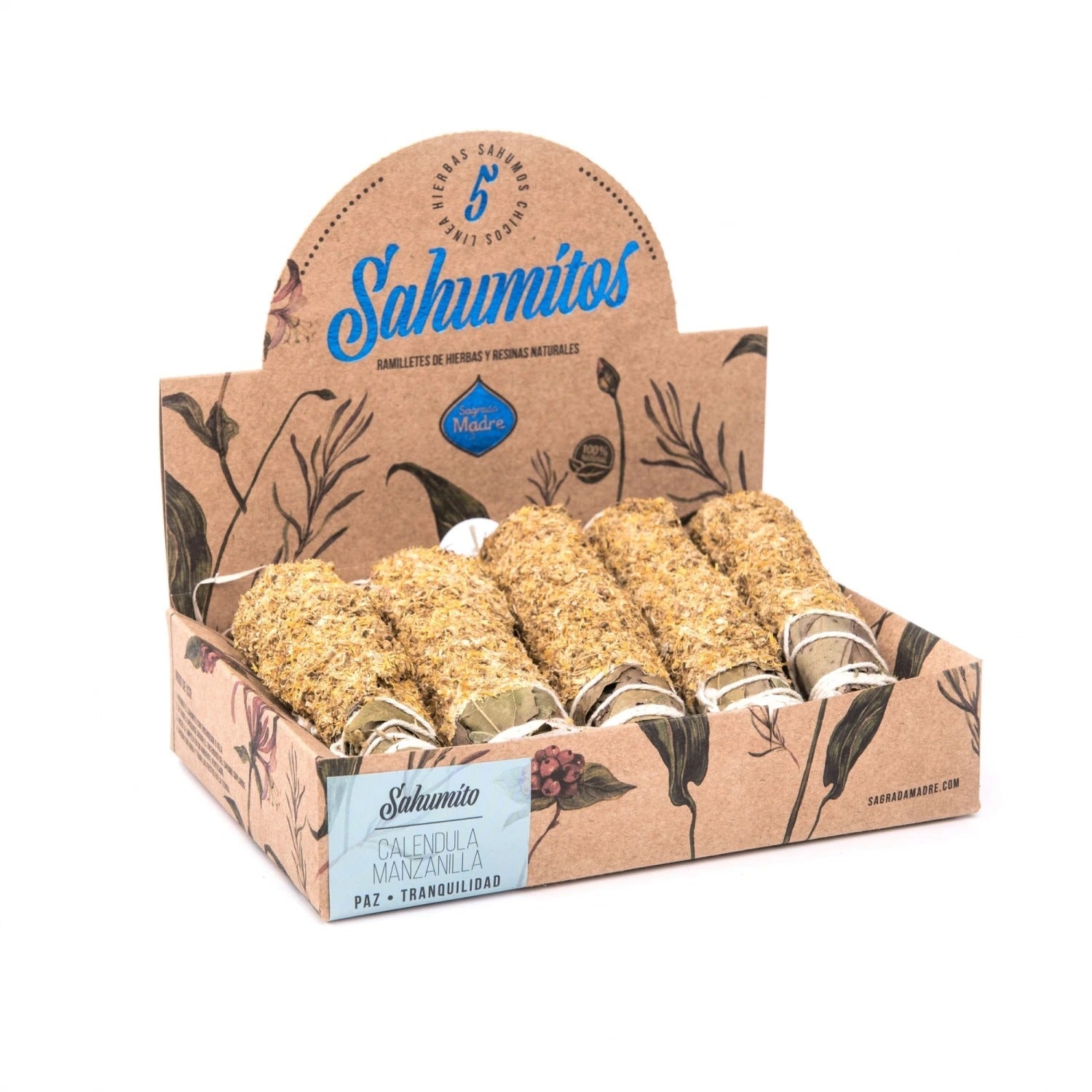 Sahumitos Calendula Manzanilla x5 - Sagrada Madre Chile