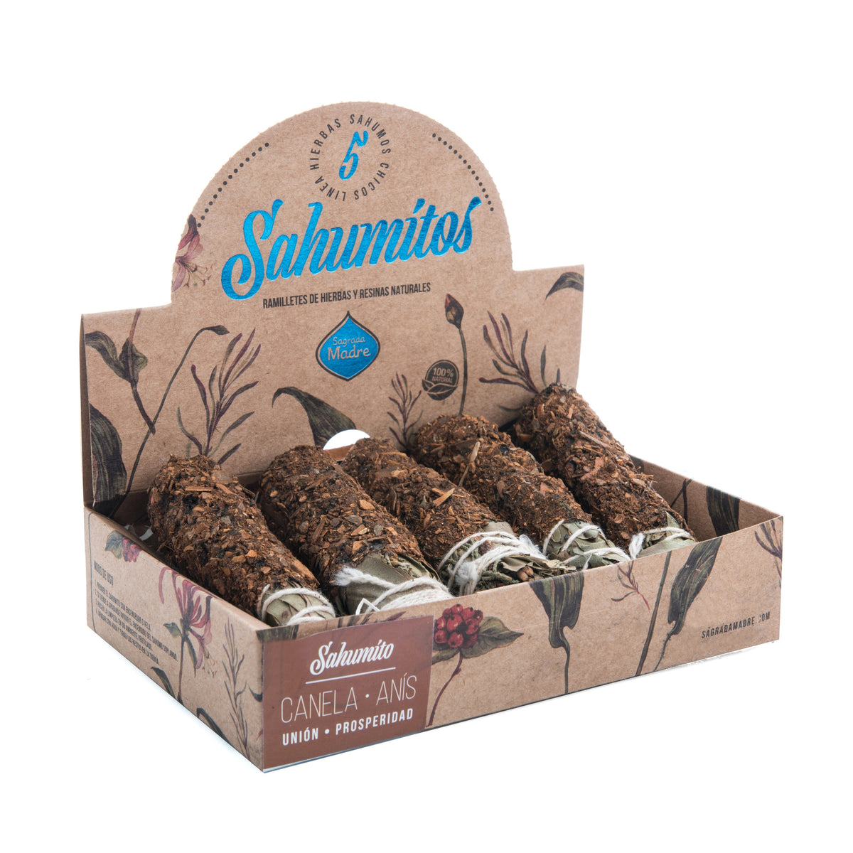 Sahumitos Canela Anís x5 - Sagrada Madre Chile