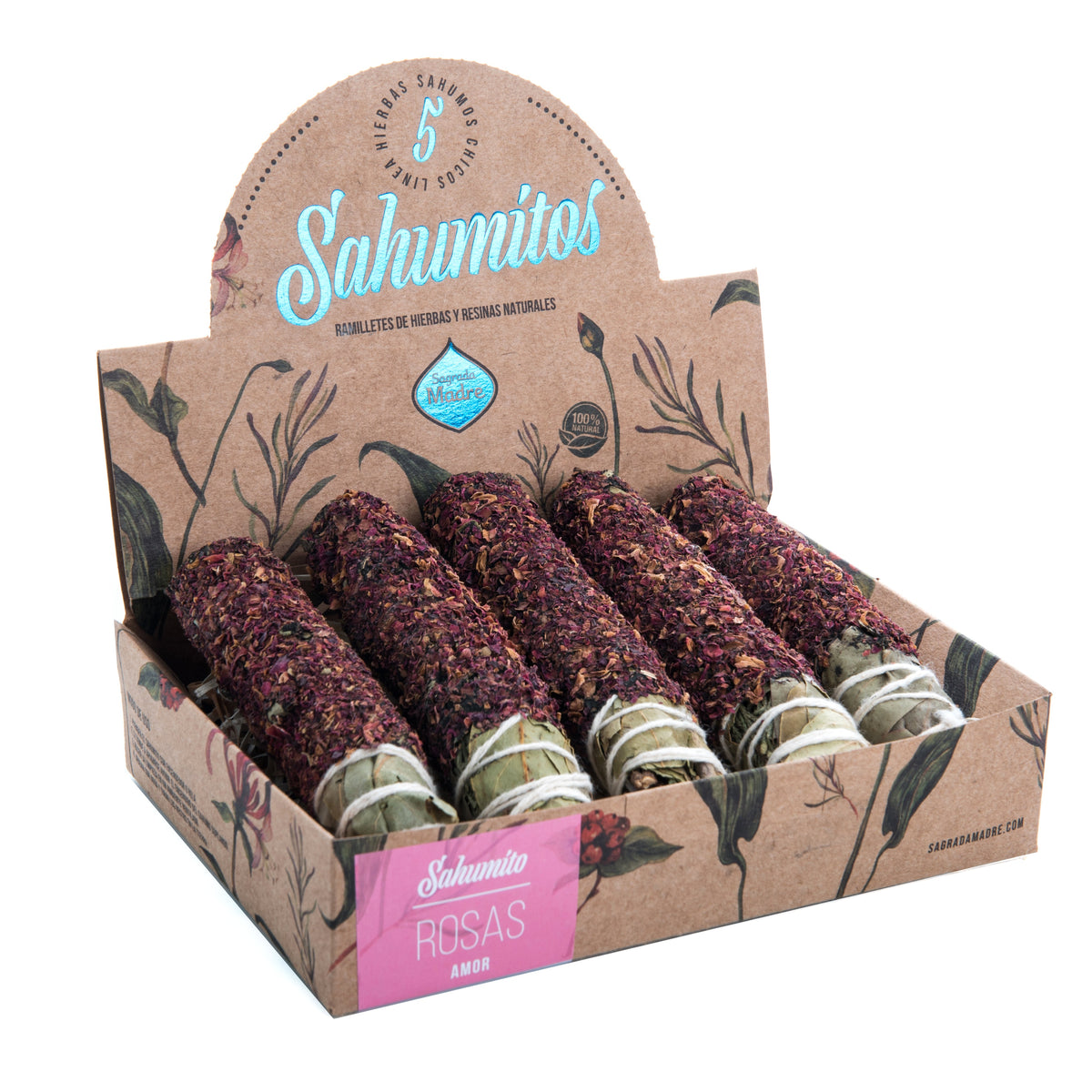Sahumitos Rosas x5 - Sagrada Madre Chile