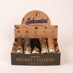 Sahumitos Surtidos Resinas y Especias x5 - Sagrada Madre Chile
