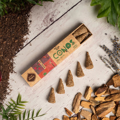 Sahumerio en Conos Patchouli Palo Santo