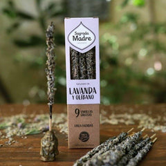 Sahumerio Lavanda Olibano 9 varillas - Universo Garden Angels Chile