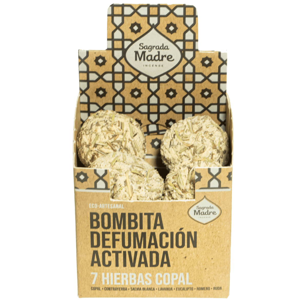 Bombitas Defumación Activada 7 Hierbas Copal - Sagrada Madre Chile