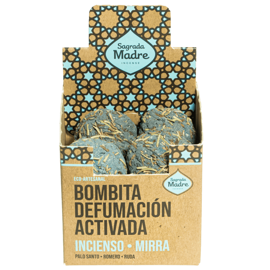Bombitas Defumación Activada Incienso y Mirra - Sagrada Madre Chile
