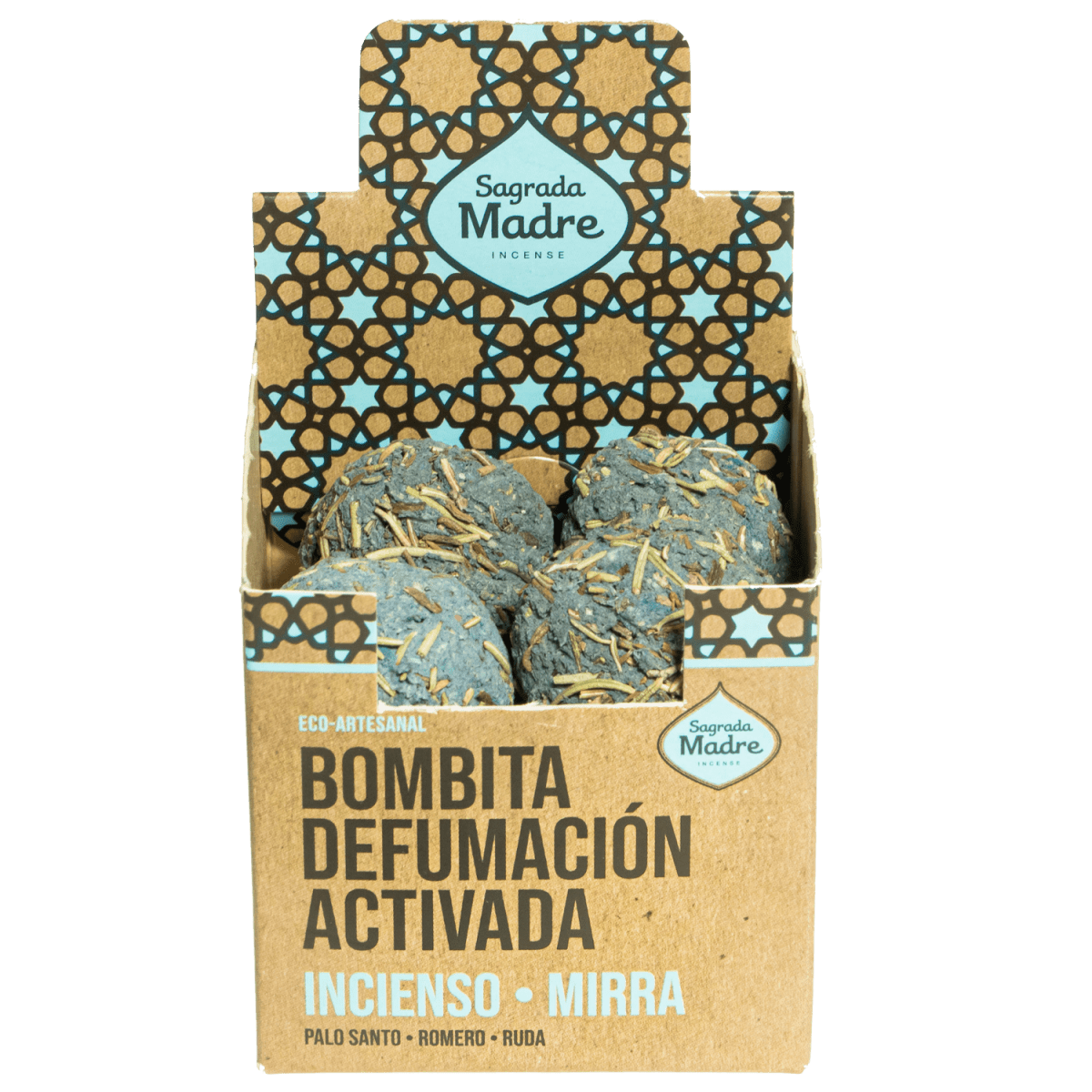 Bombitas Defumación Activada Incienso y Mirra - Sagrada Madre Chile