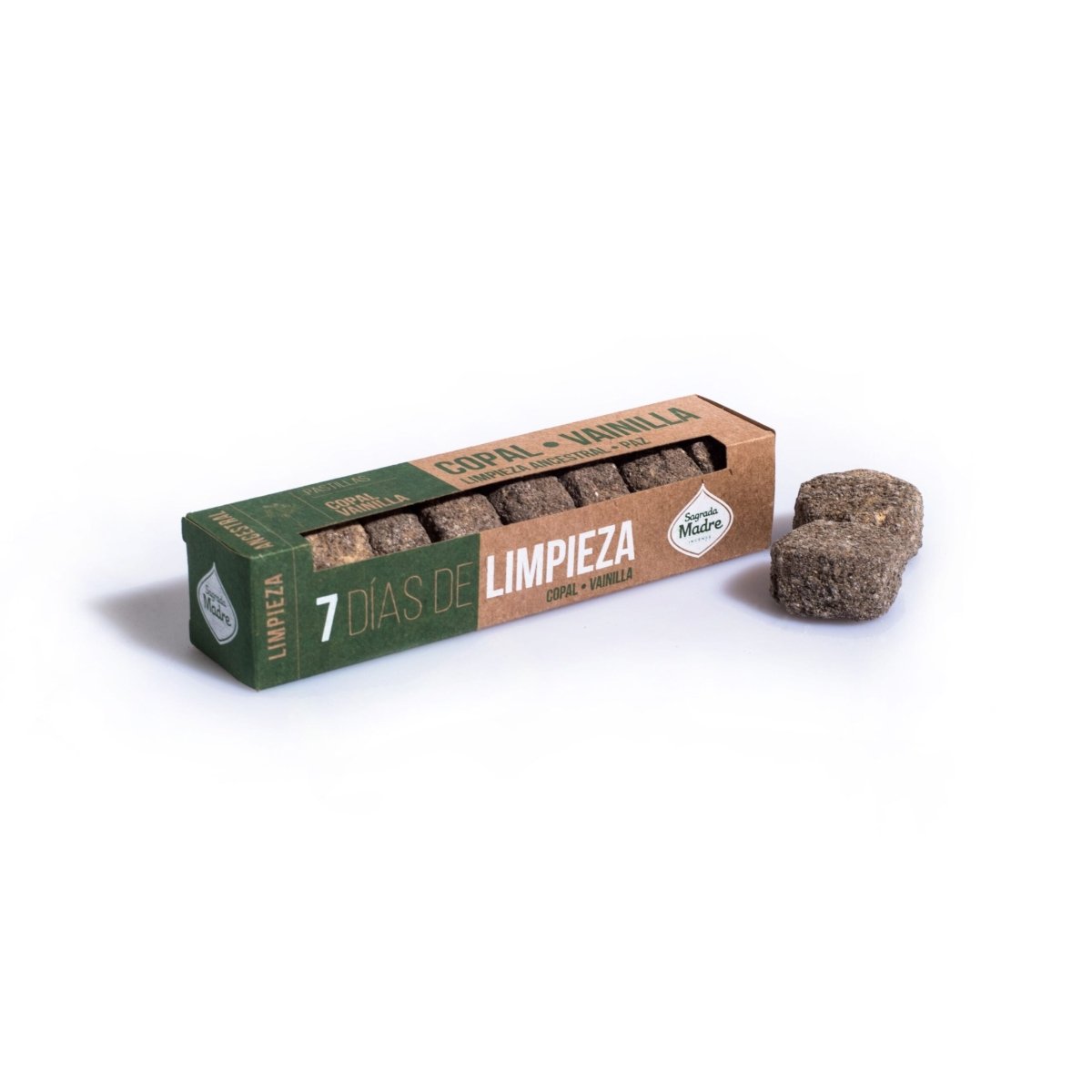 Pastillas 7 Dias de Limpieza Copal y Vainilla - Sagrada Madre Chile