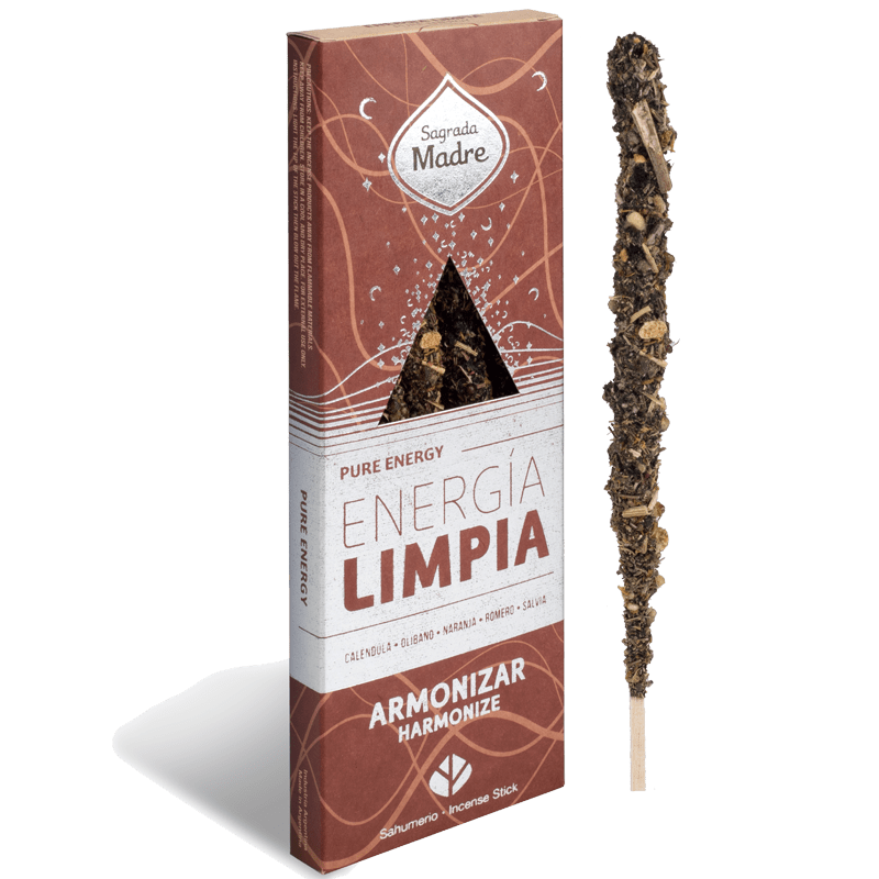 Sahumerio Energía Limpia Armonizar - Sagrada Madre Chile