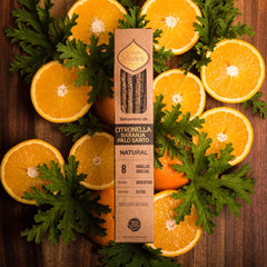 Sahumerio Natural Citronella Naranja Palo Santo - Sagrada Madre Chile