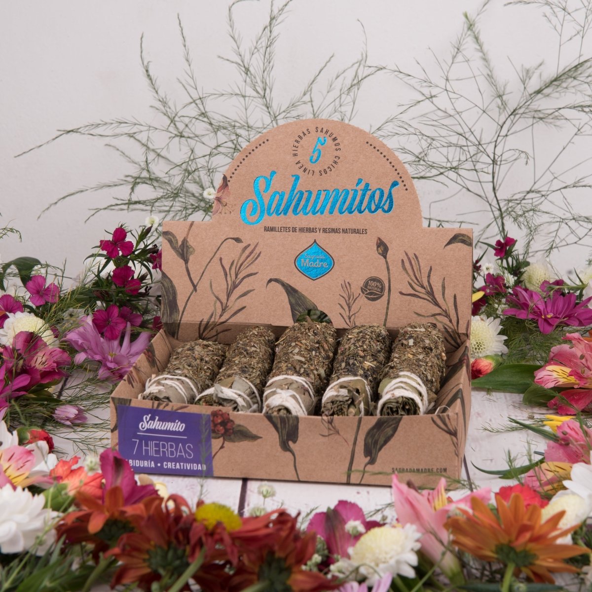 Sahumitos 7 Hierbas x 5 - Sagrada Madre Chile